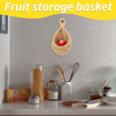 Hanging Basket Wall Planters Jute Teardrop Pot Holder for Fruits (15x14cm) Newly