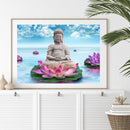5D DIY Diamond Painting Full Round Drill Flower Buddha Wall Decor Rhinestone