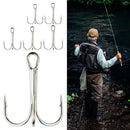 Steel Fishing Acces Barbed Fishhook Three Anchor Treble Fishing Hook Tackle Box