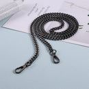 Metal Bag Strap Belt Handbag Shoulder Bag Replacement Handle Chain (Black)