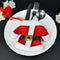 1pcs Handmade Christmas Santa Dresses and Pants Cutlery Cutlery Holder Tas