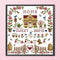 Partial Cross Stitch 14CT Cotton Thread DIY Sweet Home Printed Embroidery