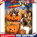 5D DIY Diamond Painting Pumpkin Cats Full Round Drill Mosaic Picture Kit