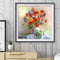 Rhinestone Diamond Painting DIY Flowers Vase Mosaic Picture Craft Wall Poster