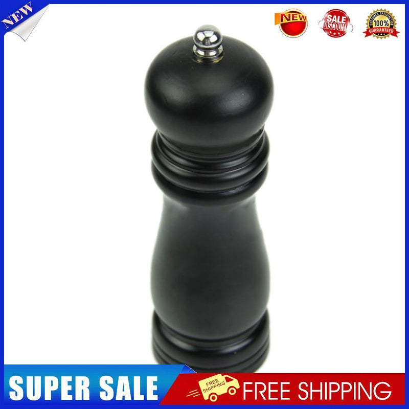 Kitchen Classical Wooden Pepper Spice Salt Mill Grinder Muller Tool Black