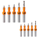 Woodworking Countersunk Drill Cone Drill Counterbore Drill Bit (5pcs/set)