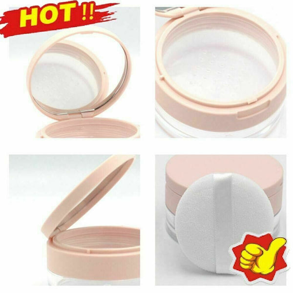 20g Empty Cosmetic Jars With Powder Sifter Loose With W8V1 7Y9I Mirror B0C0