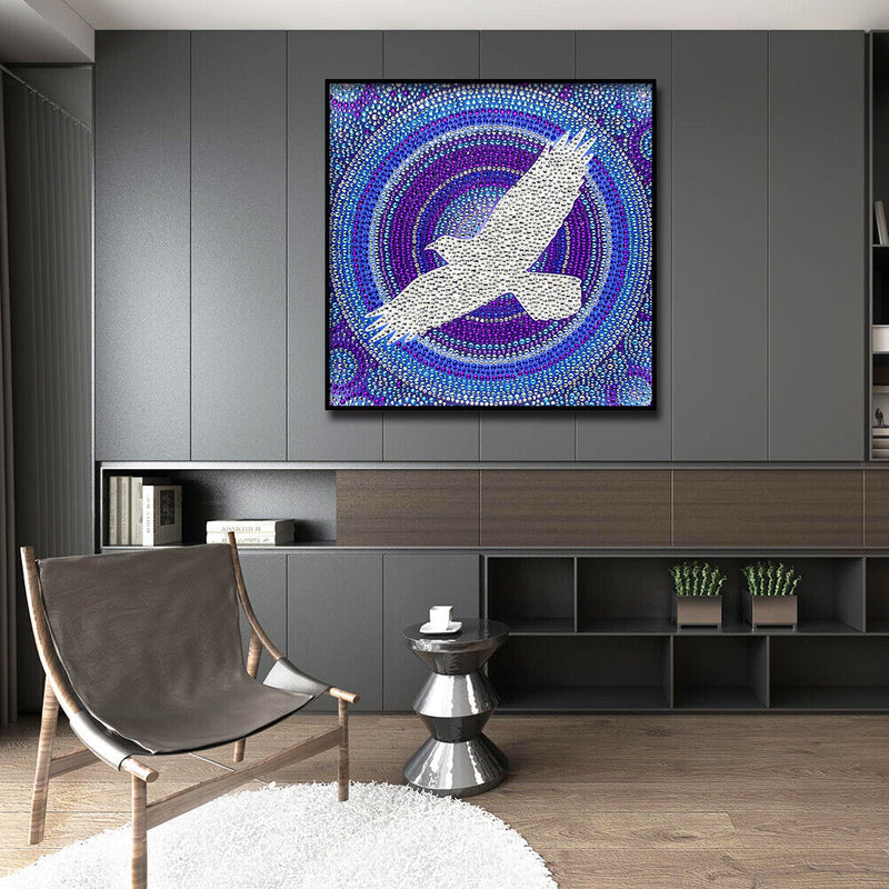 5D Full Special Shaped Drill Wall Picture DIY Flying Doves Diamond Painting Set