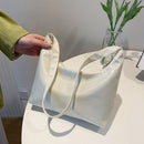 Women Solid Color Messenger Bag Lady Nylon Zipper Crossbody Bag (White)