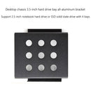 4 Bay 2.5 inch to 3.5 inch SSD Hard Drive Caddy Aluminum Alloy Computer Hol
