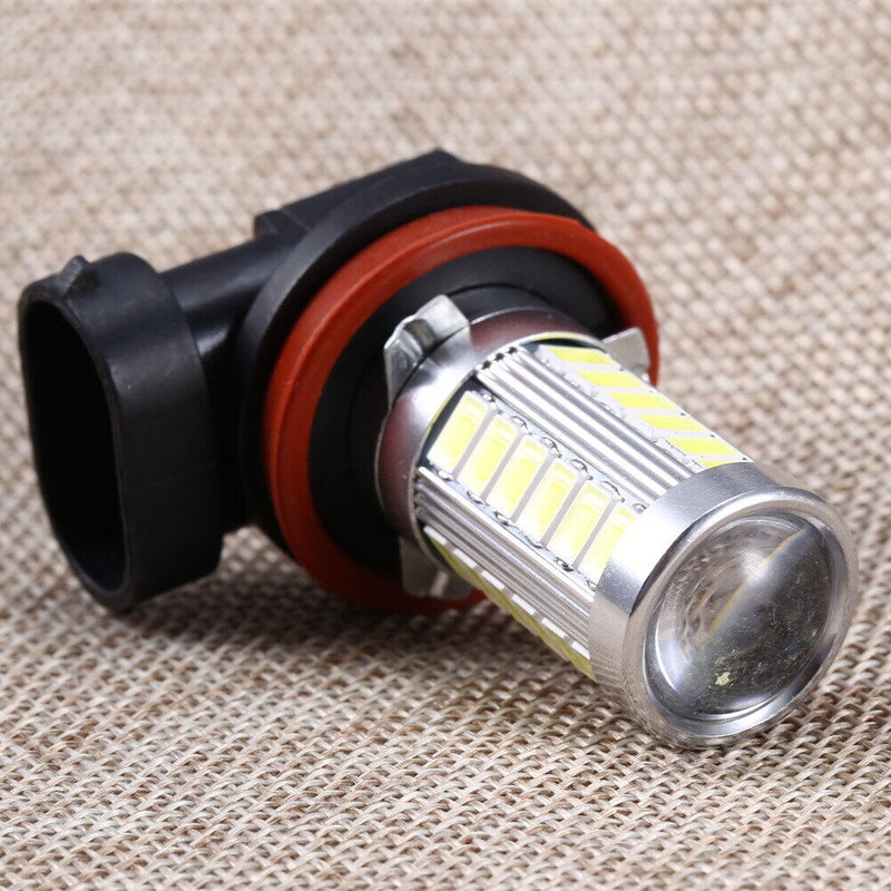 H11 Fog Lights High Power Headlight Bulbs 12V 5630 SMD 6000K White Newly