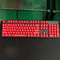 104pcs Universal Mechanical Keyboard Keycaps PC Bakclit Key Cap Set (Red)