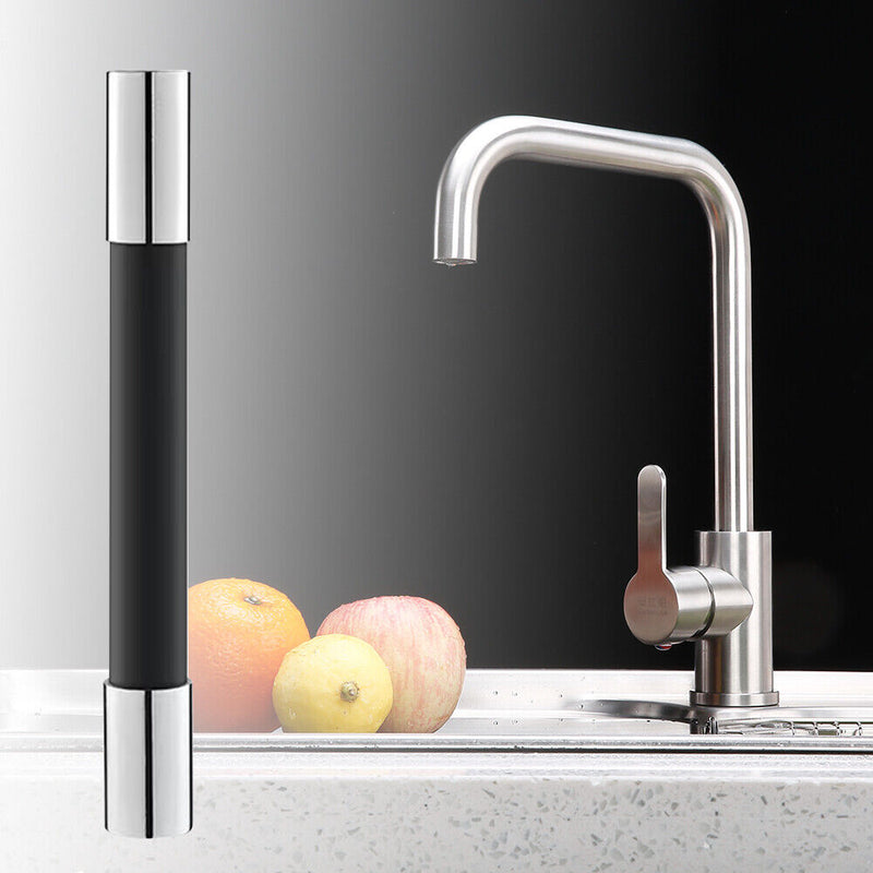 Faucet Extender Kitchen Bathroom Water Tap Extension Filter (Black 50cm) Newly
