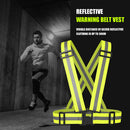 Reflective Straps Vest Protective Clothing for Traffic Night Work Running Safety