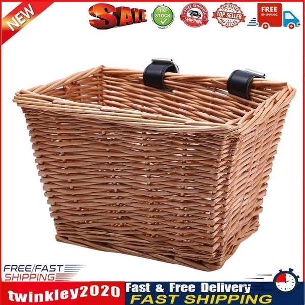 Children Bicycle Basket Mountain Wicker Detachable Bikes Front Decorations Newly