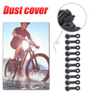 10pcs RISK Bicycle Bleed Nipple Screw Cap Oil Disc Brake Dust Cover (Black)