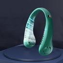 #A Portable Hanging Neck Fan USB 2000mAh Digital Summer Air Cooling Bladeless Fa