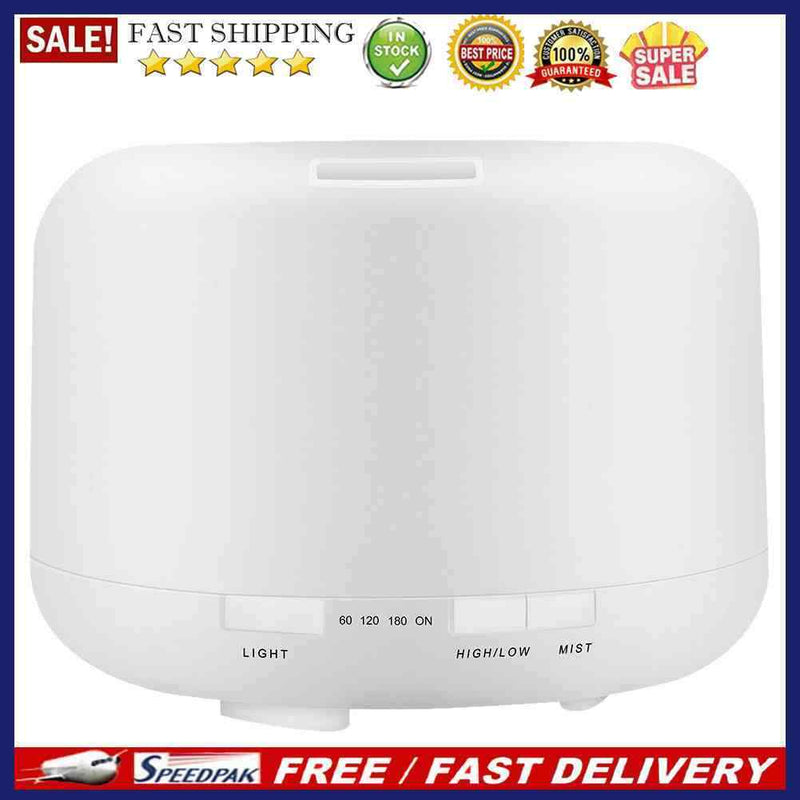 500ML Ultrasonic Timer Humidifier LED 2 Modes Aroma Essential Diffuser(EU)