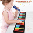 Portable Roll Up Piano 49 Keys Electronic Organ for Kids Children Beginners