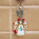 5pcs DIY Full Drill Special Shaped Diamond Painting Angel Shape Keyring Pendant