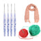 9pcs 2-6mm Crochet Hook Kit Scarf Knitting Needle Sweater Weaving Craft Gift