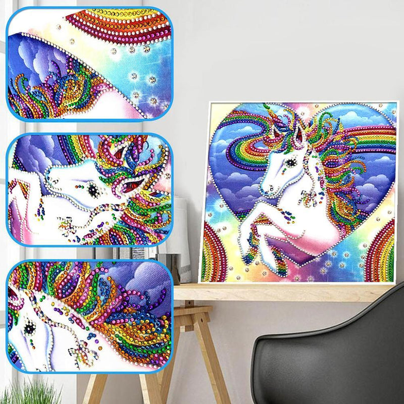 5D DIY Special Shaped Diamond Painting Horse Embroidery Mosaic Craft Kits