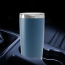 Stainless Ice Cooler Car Mug Vacuum Insulated Tea Water Bottle (Dark Green)