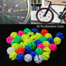 Bicycle Bike Wheel Plastic Spoke Bead Children Kids Decoration36Pc Clips L6T1