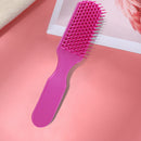 Nine Claw Comb Scalp Massage Brush Anti-static Hair Styling Comb (Rose)
