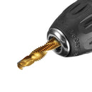 6pcs Self-centering Spiral Pointed Tap HSS Tapping Thread Hex Tap Drill Bit Tool