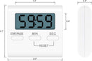 Magnetic Digital Kitchen Timer Alarm Clock Minute Countdown LCD for Cooking