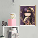 5D DIY Full Drill Diamond Painting Little Girl Cross Stitch Embroidery Kit