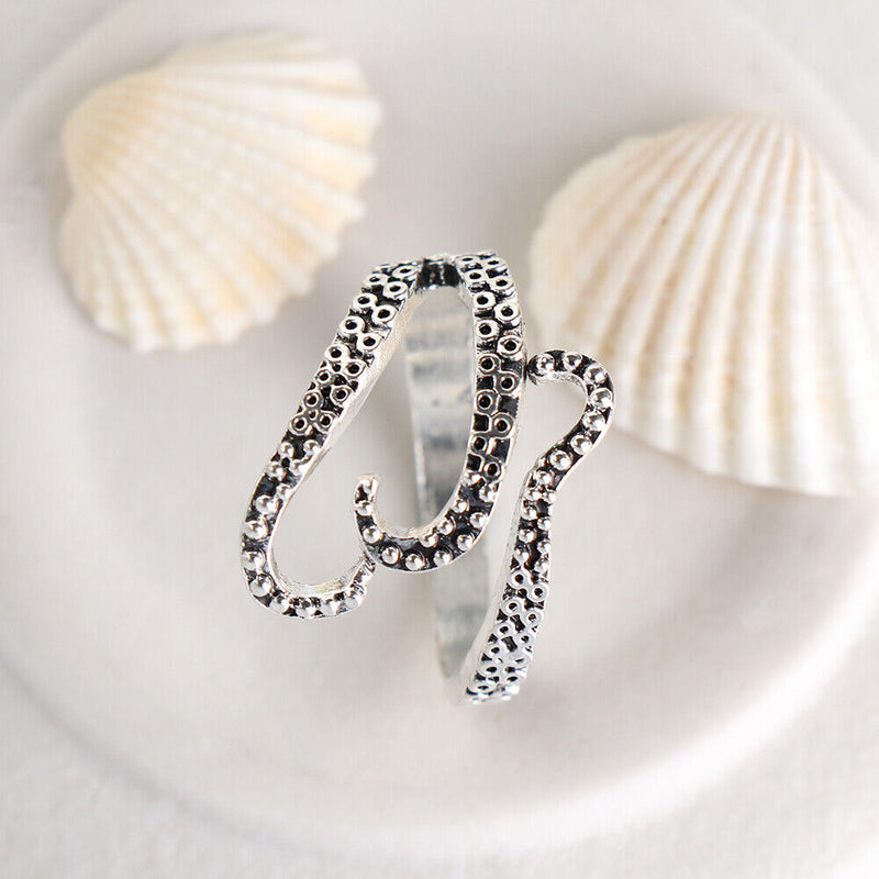 DIY Thimble Opening Finger Wear Sewing Knitting Ring Octopus Shape Crochet Loop