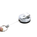 steel Tool Belt Retractable Key Recoil Ring Pull Chain Clip Keys B3J7
