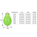Luminous Night Striking Floats Portable Fishing Floating Buoy Bobber (40g)