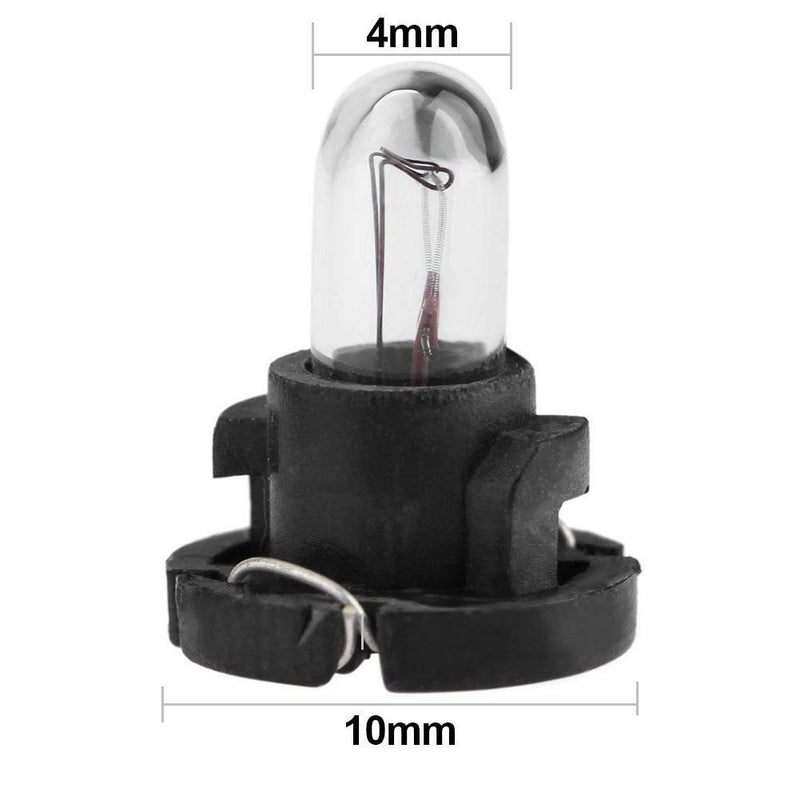 5PCS T4 12V Car Auto Interior Instrument Light Bulbs Dashboard Lamp Warm Light