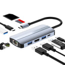 Speed Gigabit Ethernet 4K HDMI Docking Station USB Type-C Hub For Laptop PC