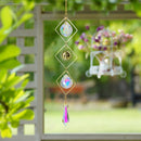 Moon Sun Ball Crystal Hanging Metal Pendant Garden Decor (20)
