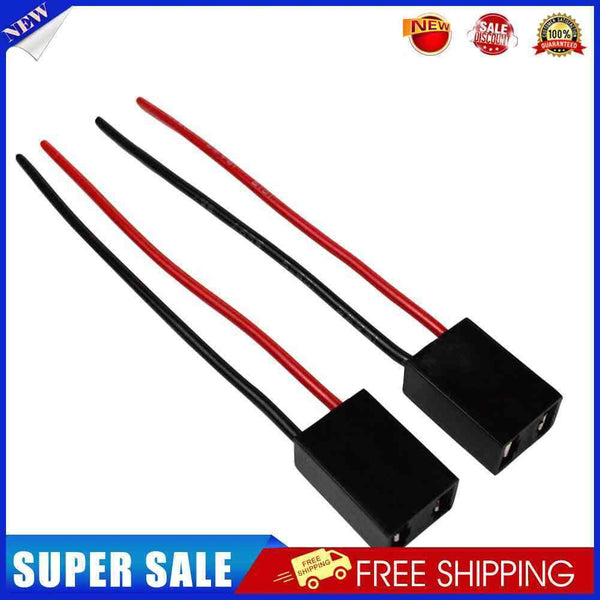 1 Pair H7 Bulb Socket Headlamp Fog Lamp Wiring Harness Female Connector Adapter