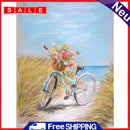 5D Diamond Painting Field Bike Full Round Drill DIY Art Mosaic Home Picture Kit