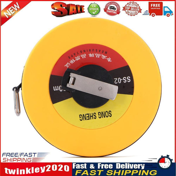 Fiberglass Tape Measure Building Surveying Distance Measuring Meter (20m) Newly