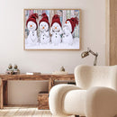 Oil Paint By Numbers Picture DIY Drawing Painting Snowman Baby Drawing on C
