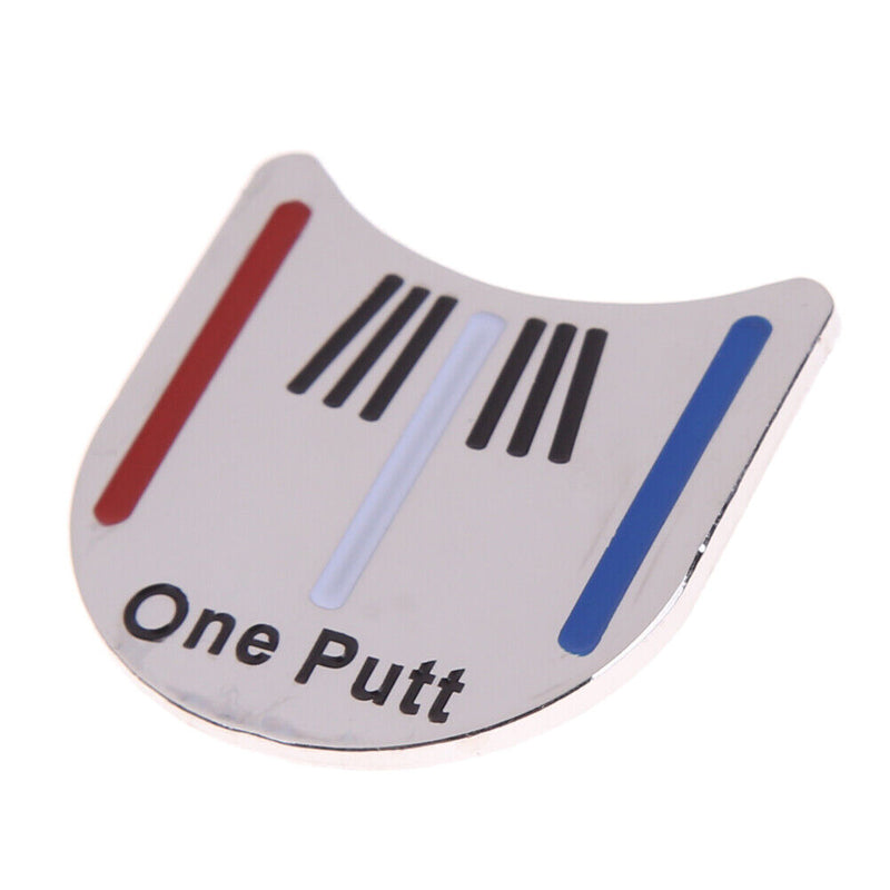 One Putt Golf Putting Alignment Aiming Tool Ball Marker with Magnetic Hat Clip