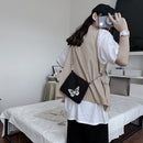 Street Women Butterfly Reflective Oxford Cloth Small Shoulder Bag (Black)
