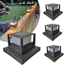 Solar Powered Post Light IP54 Waterproof Outdoor Column Patio Fence Gate Lamp