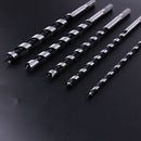 5PCS 230mm Extra Long Brad Point Wood Drill Bit Set Steel Woodworking Tool Newly
