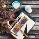 DIY Special Shaped Diamond Painting Leather Tassel Bookmark Creative Crafts