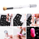 Double Side Nail Art Polish Brush Sponge Stamp Blooming Pen Manicure Set
