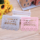Letter LOVE DIY Cutting Dies Stencils Scrapbook Embossing Craft Album Cards-1937