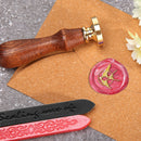 Retro Fire Paint Seal Set Animal Wax Stamp Cards Craft DIY Envelope Decor Tools